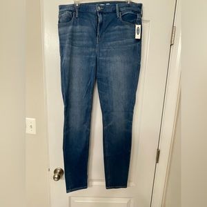 NWT Old Navy Rockstar Super Skinny High Rise 24/7 Sculpt Jeans Size 14 Tall